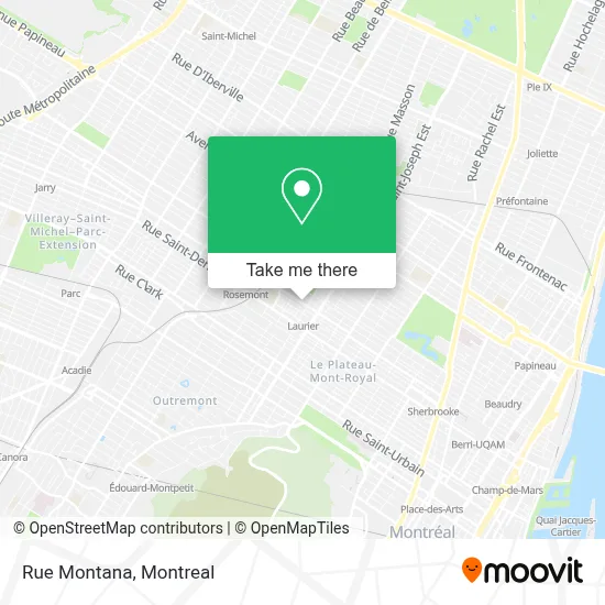 Rue Montana map