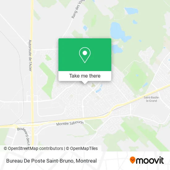 Bureau De Poste Saint-Bruno map