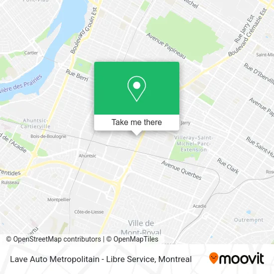Lave Auto Metropolitain - Libre Service map