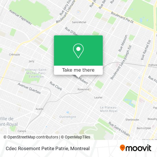 Cdec Rosemont Petite Patrie map
