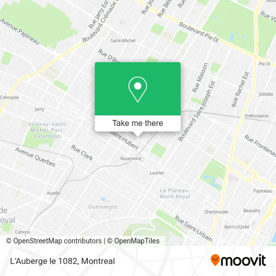 L'Auberge le 1082 map