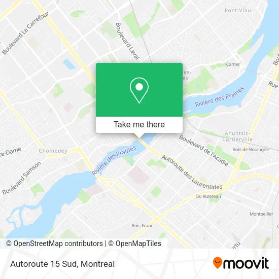 Autoroute 15 Sud map