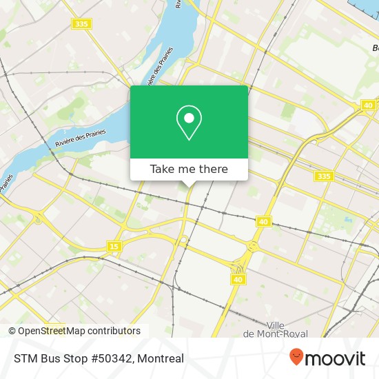 STM Bus Stop #50342 map