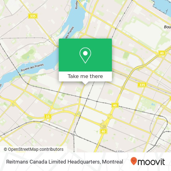 Reitmans Canada Limited Headquarters map