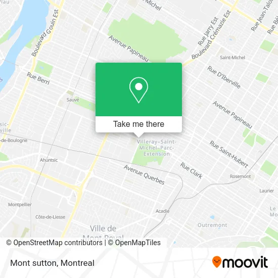 Mont sutton map