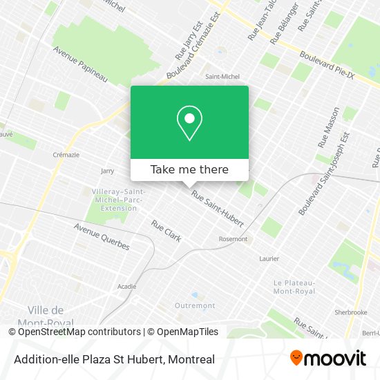 Addition-elle Plaza St Hubert map