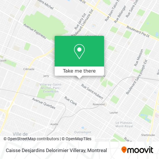 Caisse Desjardins Delorimier Villeray map