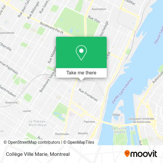 Collège Ville Marie map