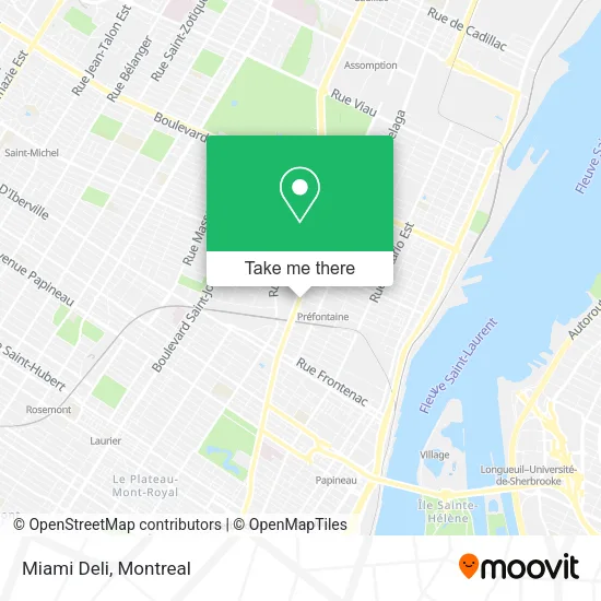 Miami Deli map