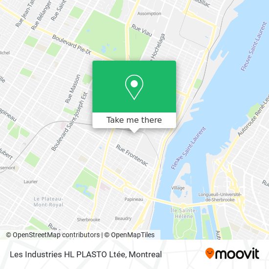 Les Industries HL PLASTO Ltée map