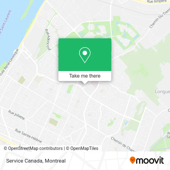 Service Canada map