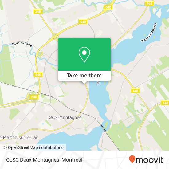 CLSC Deux-Montagnes map