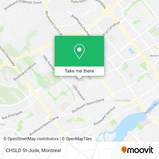 CHSLD St-Jude map