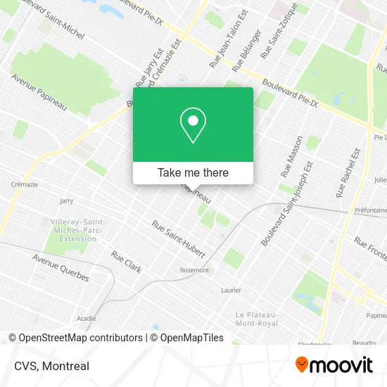 CVS map