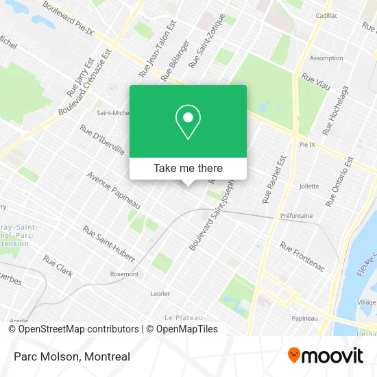 Parc Molson map