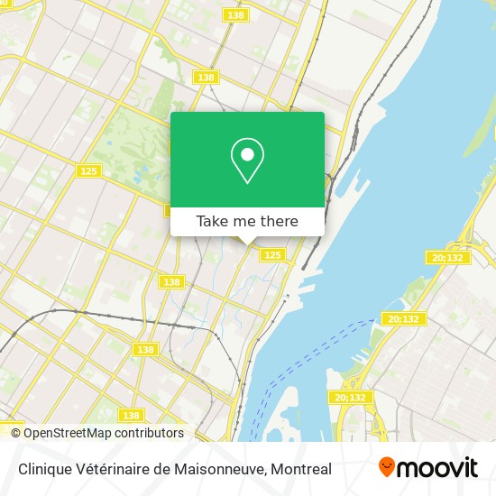 Clinique Vétérinaire de Maisonneuve map