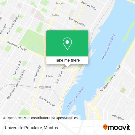 Universite Populaire map