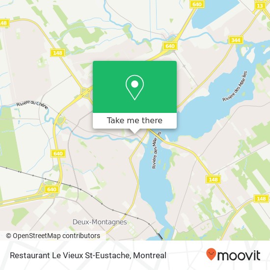 Restaurant Le Vieux St-Eustache map