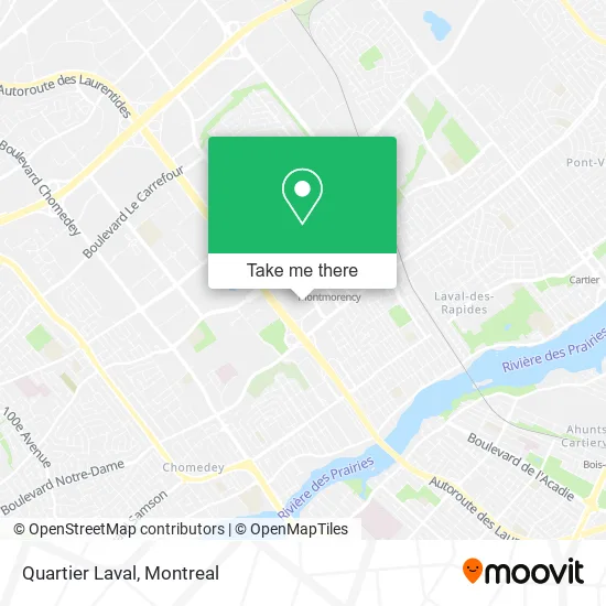 Quartier Laval map