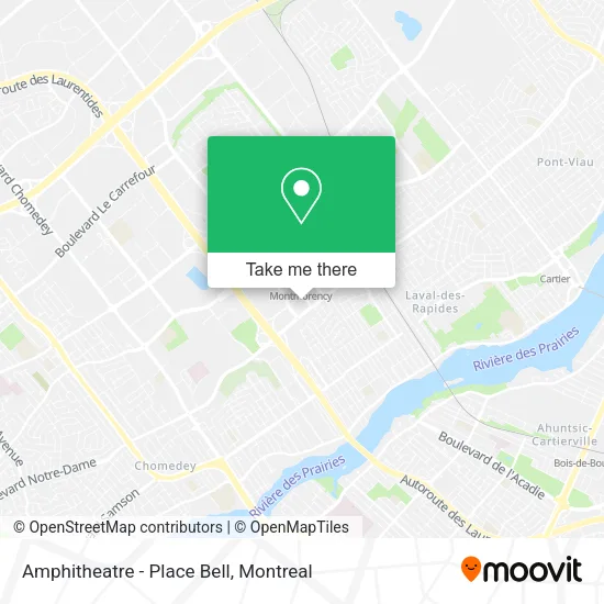 Amphitheatre - Place Bell map