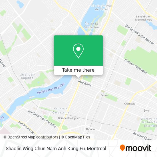 Shaolin Wing Chun Nam Anh Kung Fu map