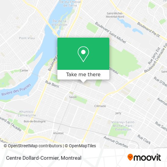 Centre Dollard-Cormier map