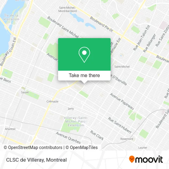 CLSC de Villeray map