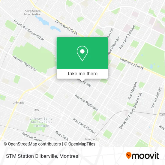 STM Station D'Iberville map