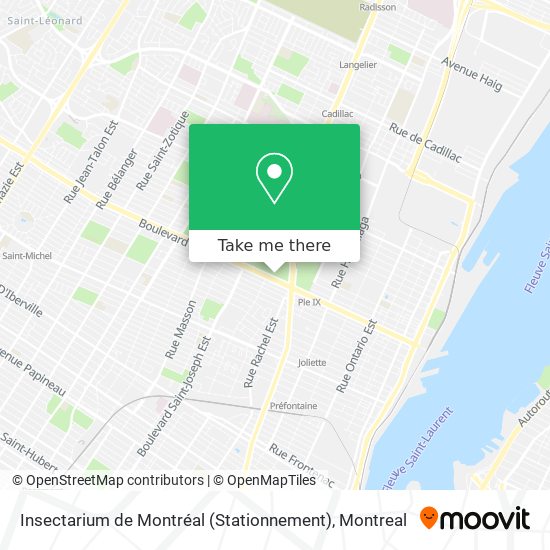 Insectarium de Montréal (Stationnement) map