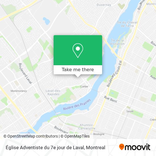 Église Adventiste du 7e jour de Laval map