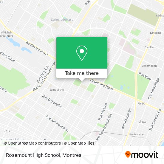 How To Get To Rosemount High School In Montreal By Bus Or Metro