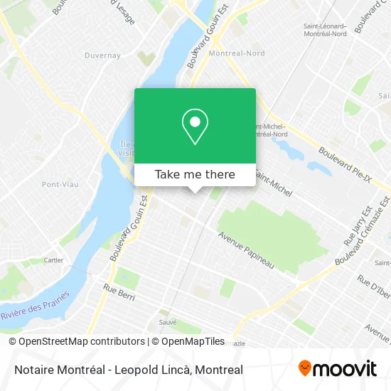 Notaire Montréal - Leopold  Lincà map