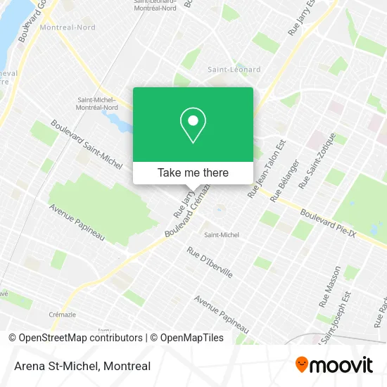 Arena St-Michel map