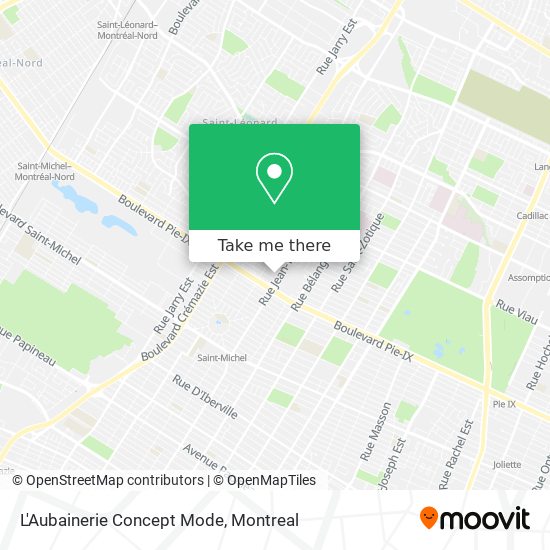L'Aubainerie Concept Mode map