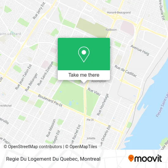 Regie Du Logement Du Quebec map