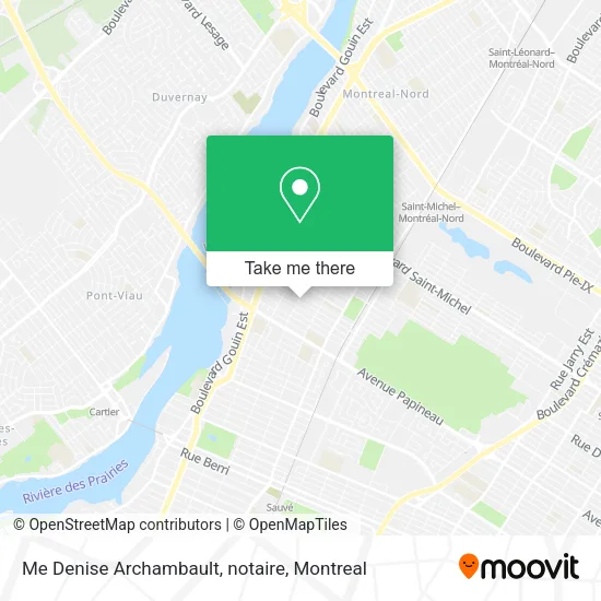 Me Denise Archambault, notaire map