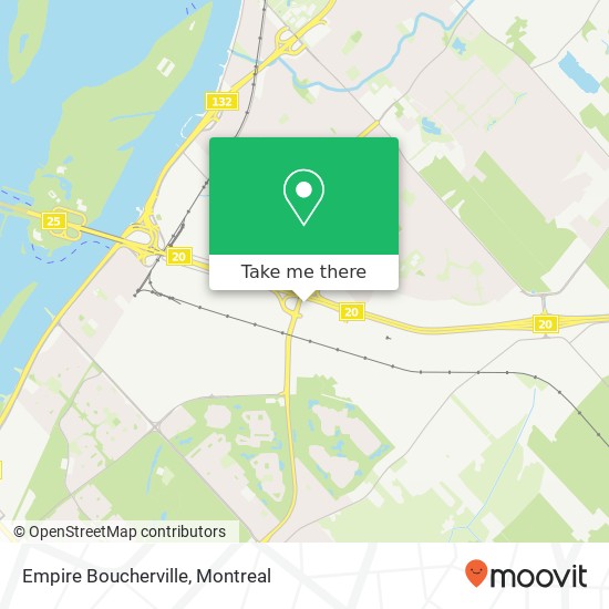 Empire Boucherville map