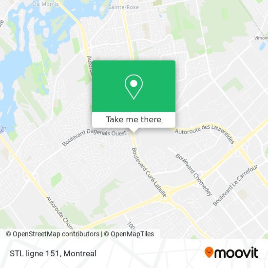 STL ligne 151 map