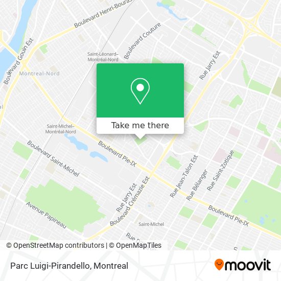 Parc Luigi-Pirandello map