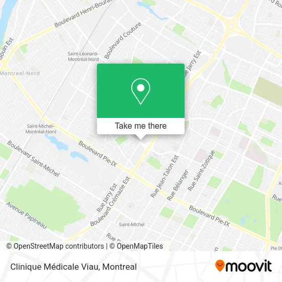 Clinique Médicale Viau map