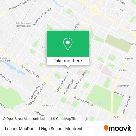 Laurier MacDonald High School map