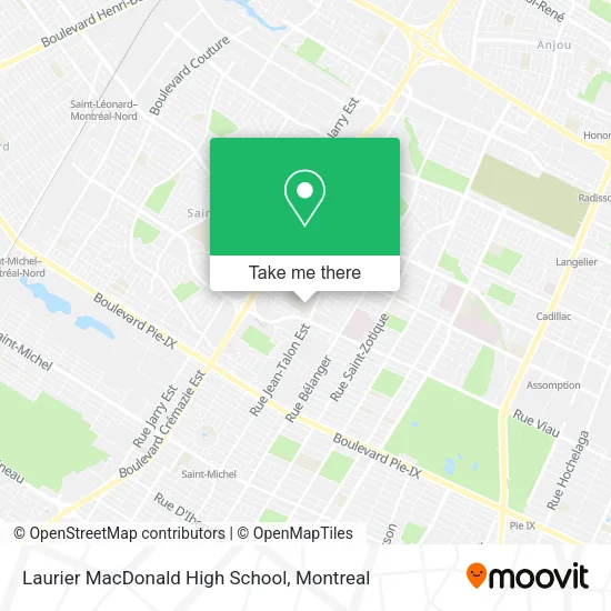 Laurier MacDonald High School map