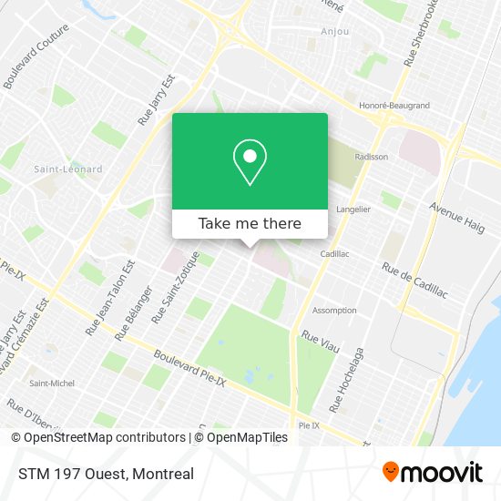 STM 197 Ouest map