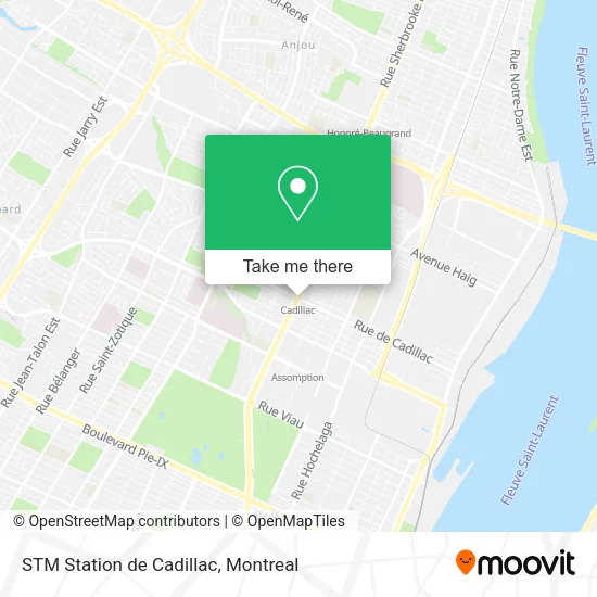 STM Station de Cadillac map