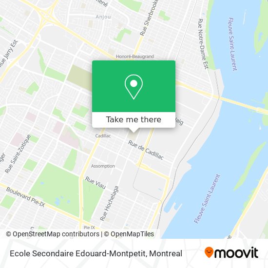 How To Get To Ecole Secondaire Edouard Montpetit In Montreal By Bus Or Metro