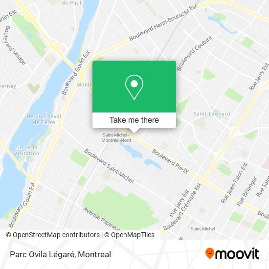 Parc Ovila Légaré map