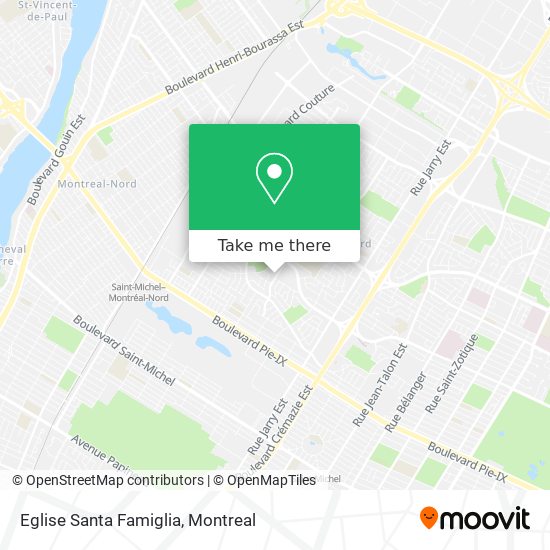 Eglise Santa Famiglia map