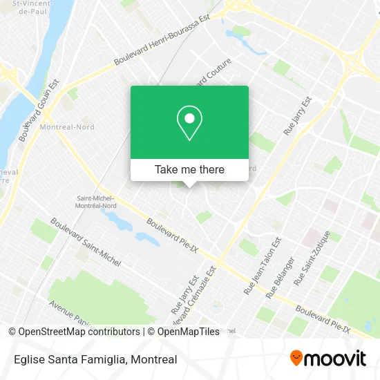 Eglise Santa Famiglia map