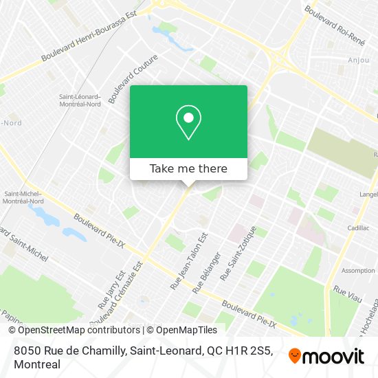 8050 Rue de Chamilly, Saint-Leonard, QC H1R 2S5 map