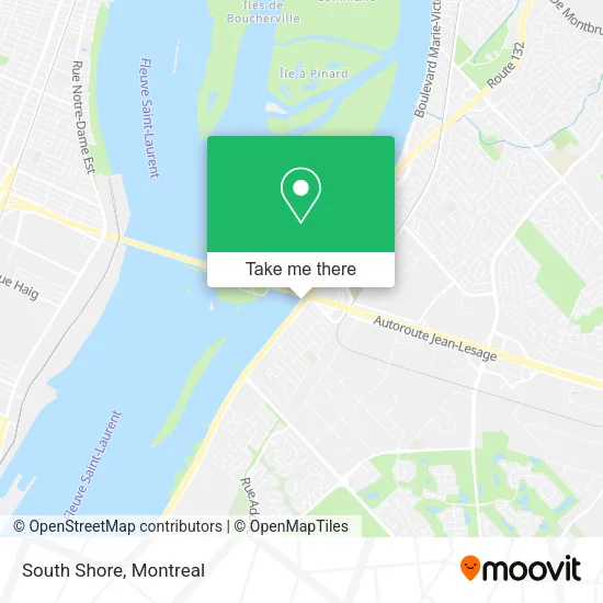 South Shore map